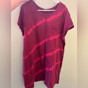 Gap casual Tshirt dress XXL tie dye